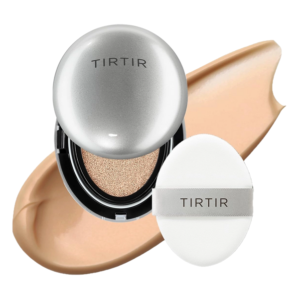 Gaisīgs kušons ar mirdzošu noslēguma akcentu TIRTIR Mask Fit Aura Cushion