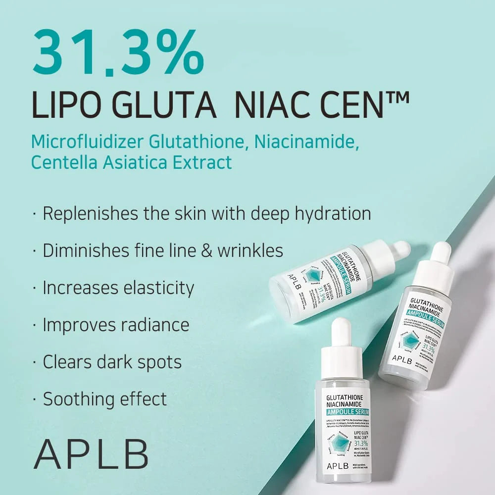 Осветляющая сыворотка для лица APLB Glutathione Niacinamide Ampoule Serum