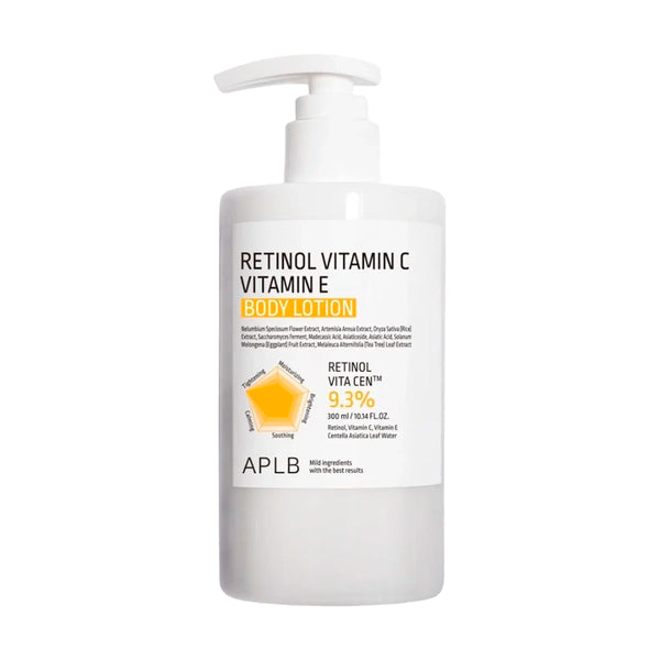Stangrinamasis kūno losjonas APLB Retinol Vitamin C Vitamin E Body Lotion