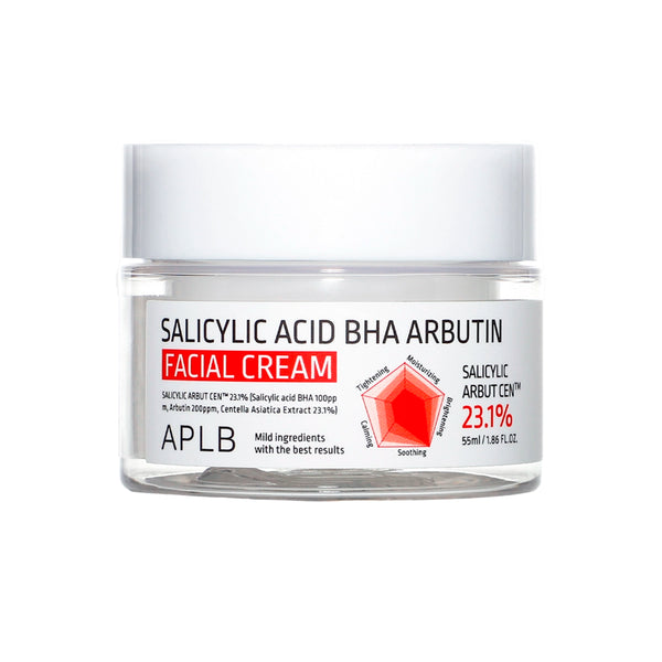 Skaistinantis ir atnaujinantis veido kremas su salicilo rūgštimi ir arbutinu APLB Salicylic Acid BHA Arbutin Facial Cream