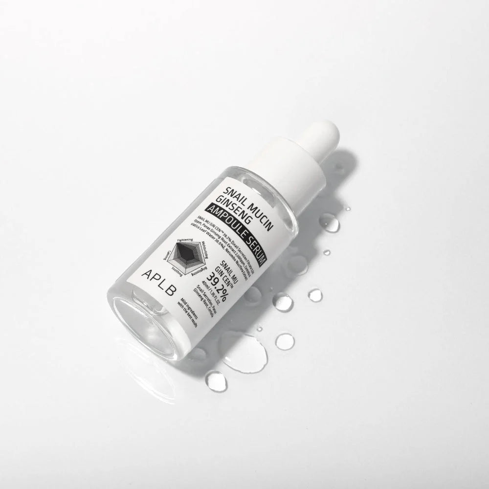 Сыворотка с улиточным муцином APLB Snail Mucin Ginseng Ampoule Serum
