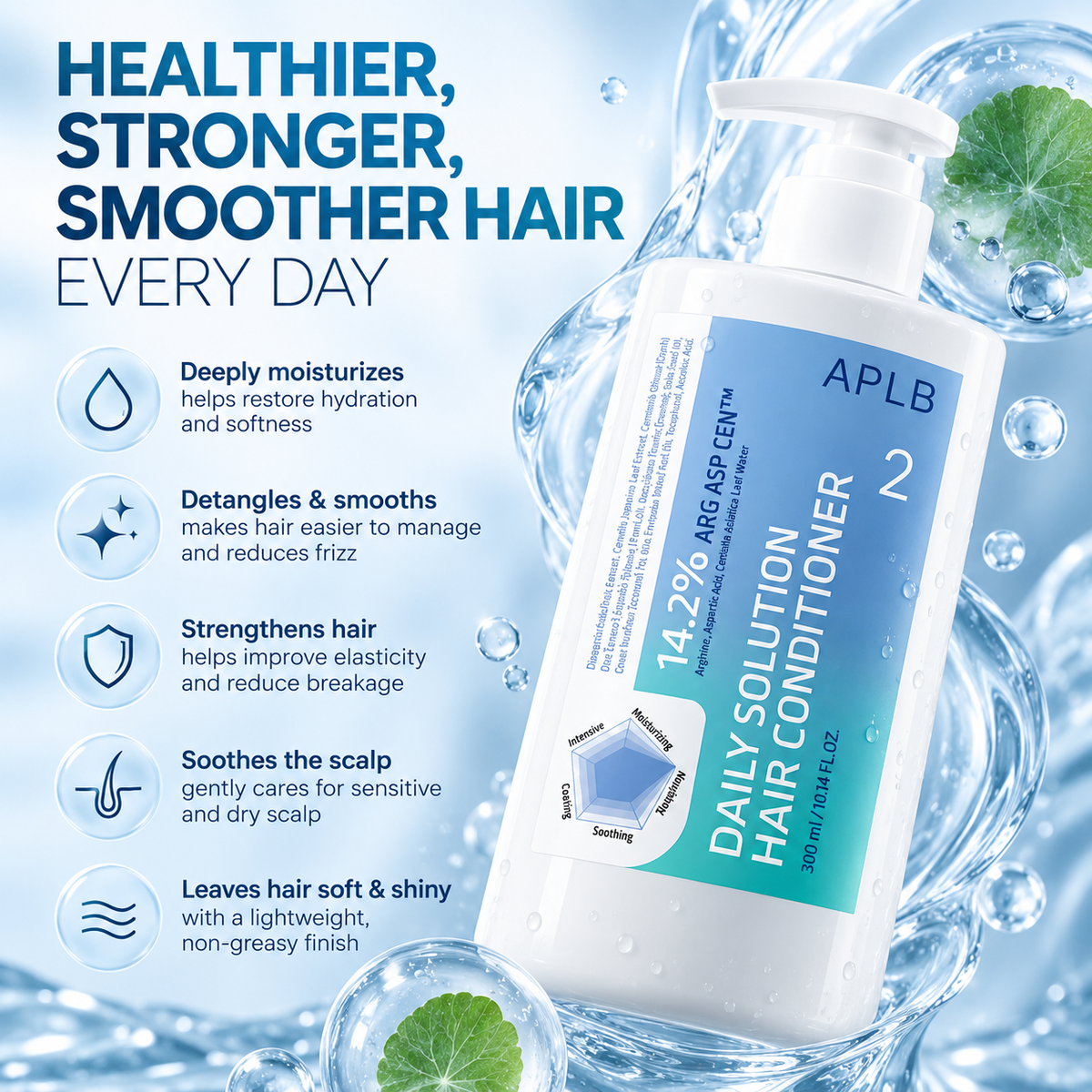 Увлажняющий кондиционер для волос APLB Daily Solution Hair Conditioner