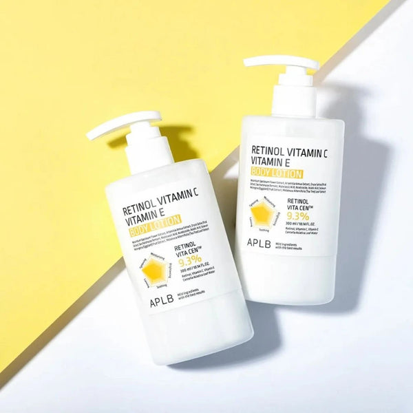 Stangrinamasis kūno losjonas APLB Retinol Vitamin C Vitamin E Body Lotion