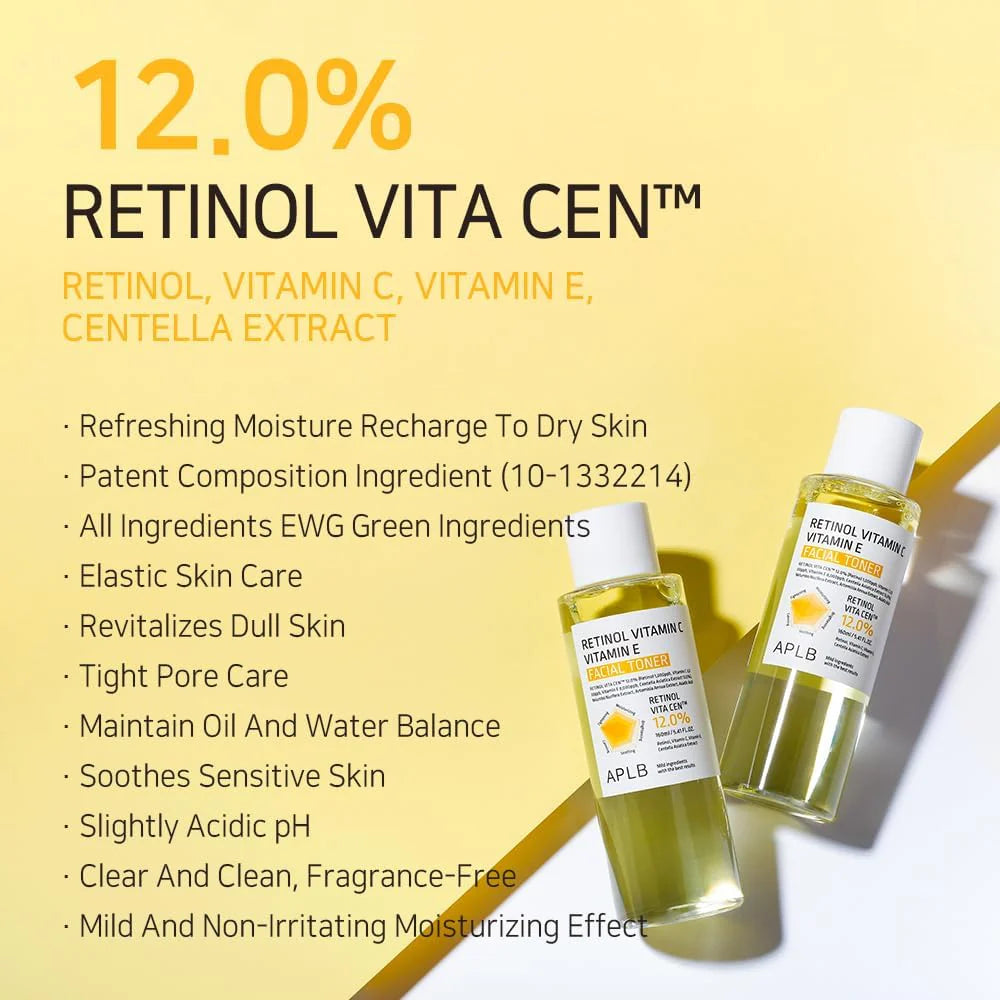 Укрепляющий тоник с ретинолом APLB Retinol Vitamin C Vitamin E Facial Toner