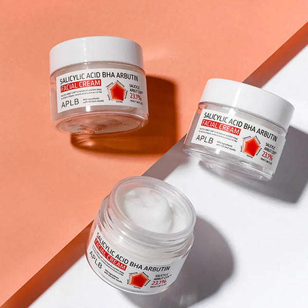 Skaistinantis ir atnaujinantis veido kremas su salicilo rūgštimi ir arbutinu APLB Salicylic Acid BHA Arbutin Facial Cream