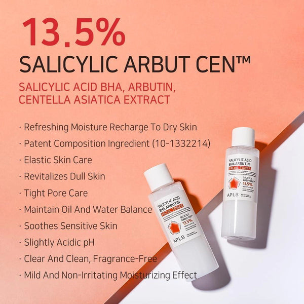 Gaivinantis tonikas su arbutinu ir salicilo rūgštimi APLB Salicylic Acid BHA Arbutin Facial Toner