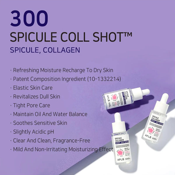 Liftingo serumas su mikroadatomis APLB Spicule Collagen Shot 300 Serum