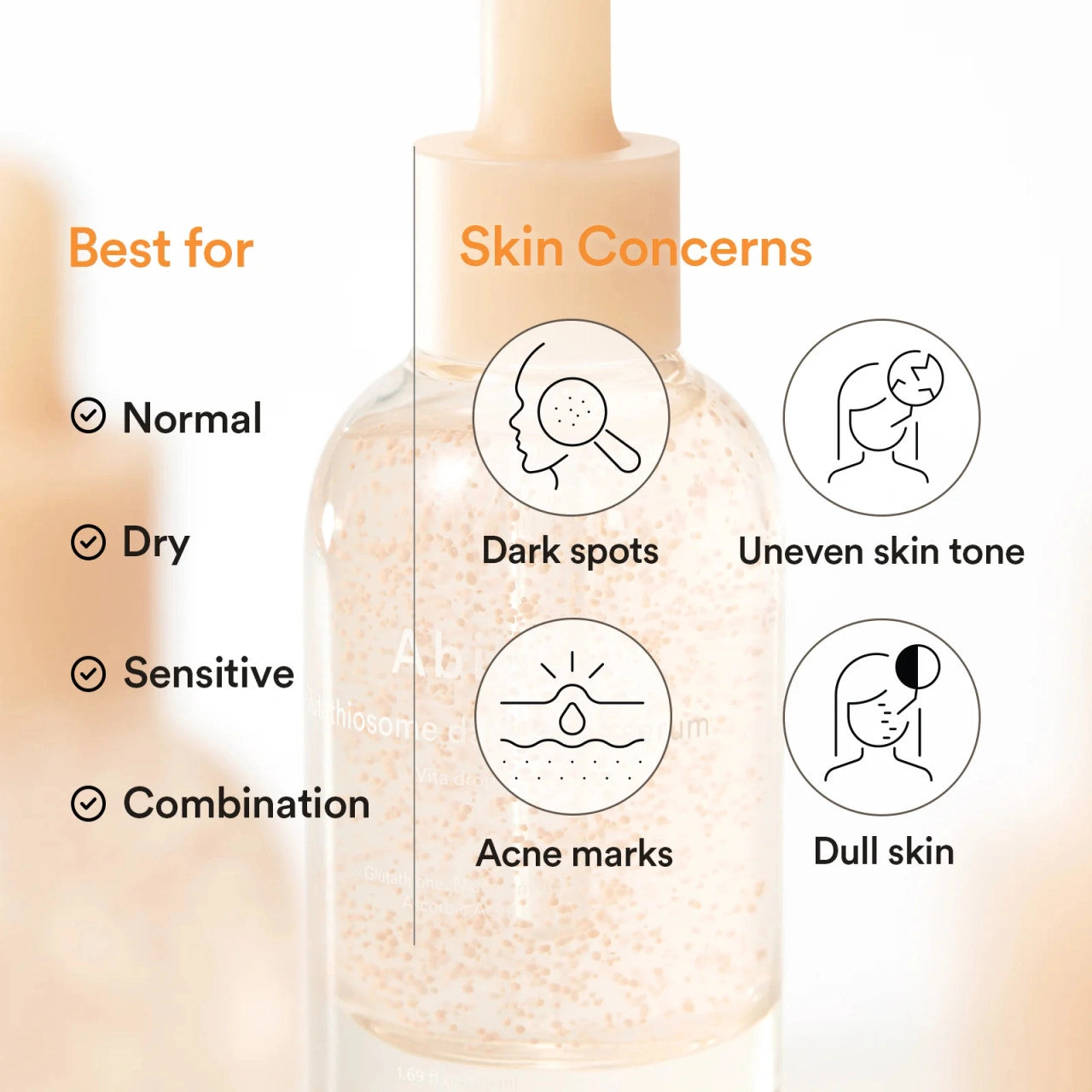 Осветляющая сыворотка с глутатионом и витамином C Abib Glutathiosome Dark Spot Serum Vita Drop