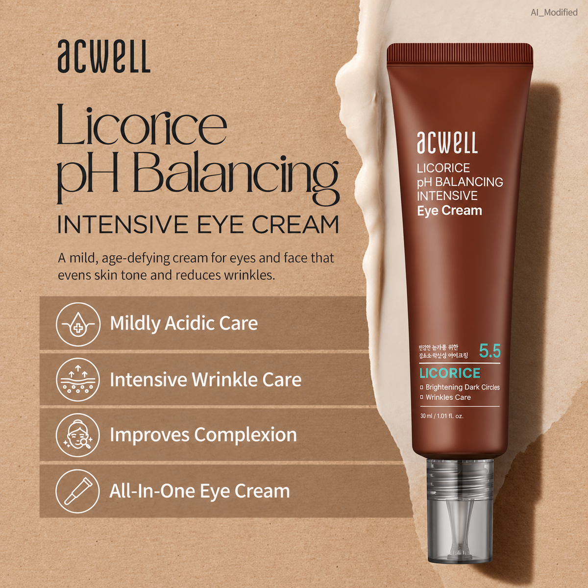 Интенсивный крем для век Acwell Licorice pH Balancing Intensive Eye Cream