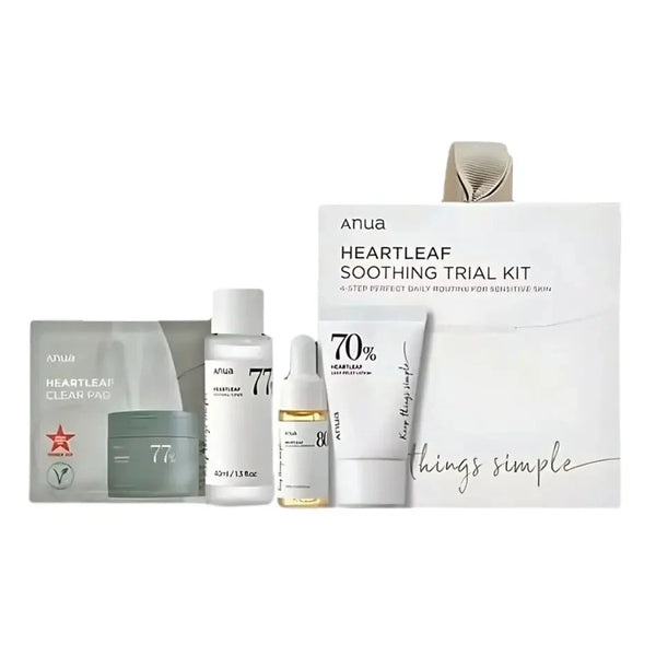 Mini iepakojumu komplekts Anua Heartleaf Soothing Trial Kit