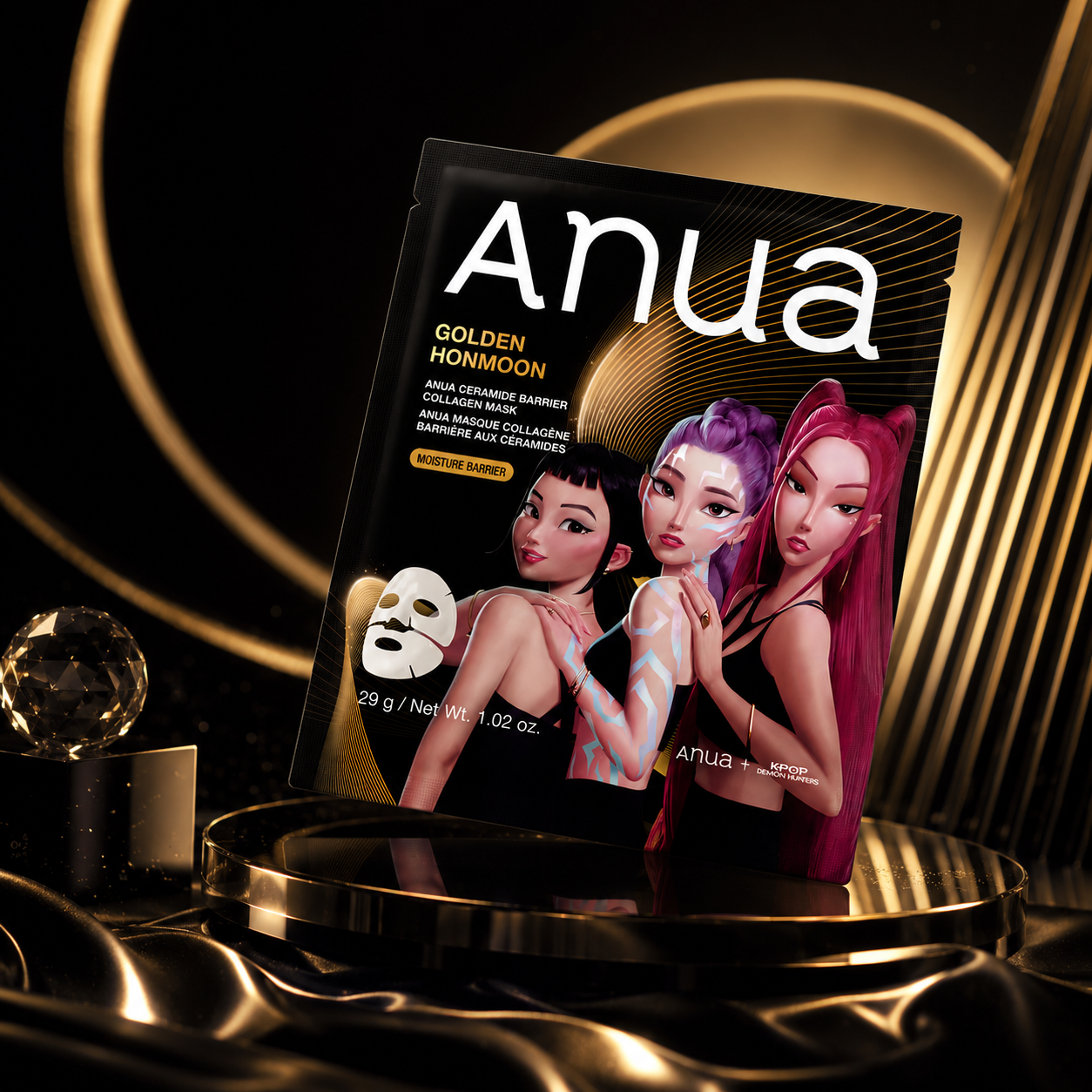 Гидрогелевая маска Anua K-Pop Demon Hunters Ceramide Barrier Collagen Mask