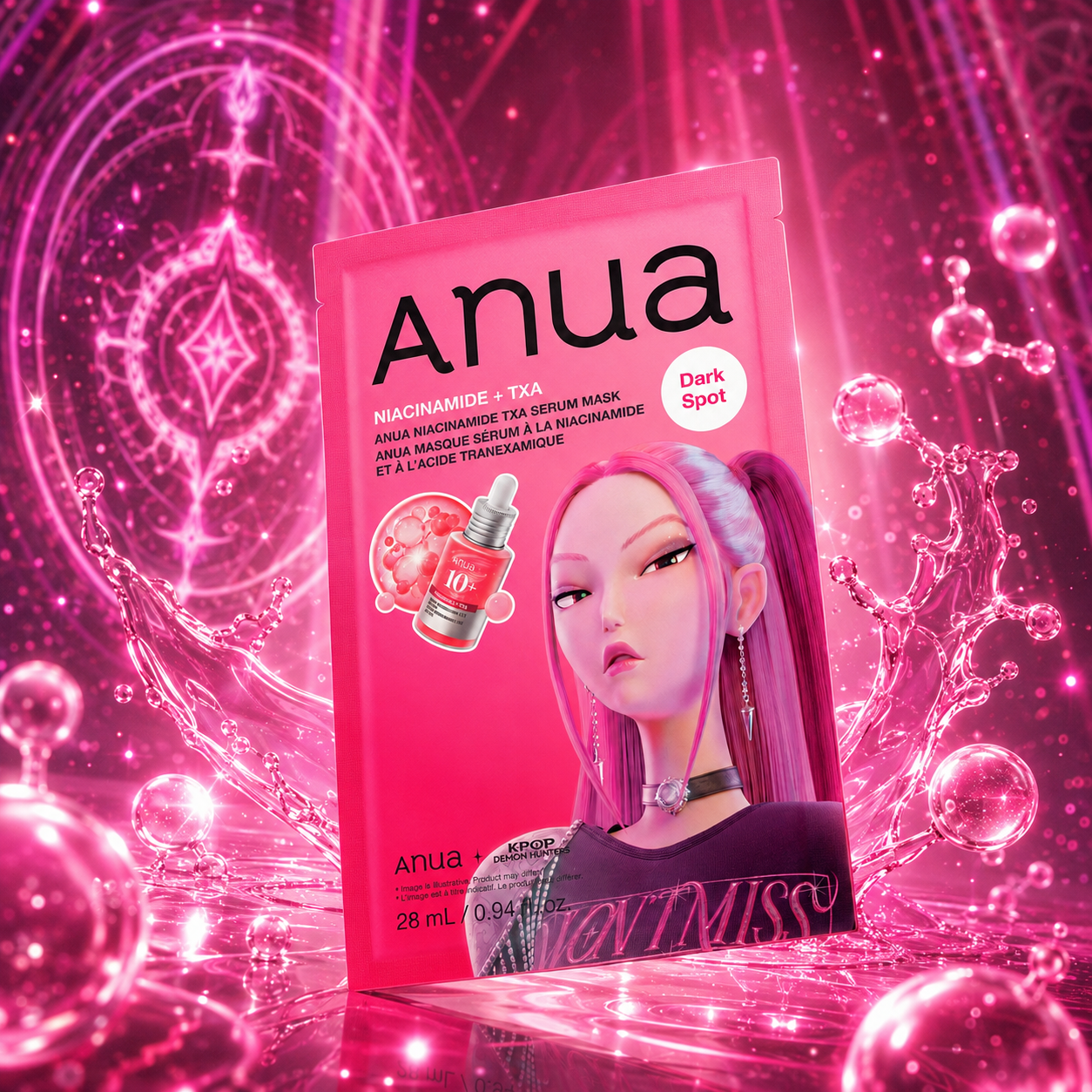 Тканевая маска Anua K-Pop Demon Hunters Niacinamide TXA Serum Mask
