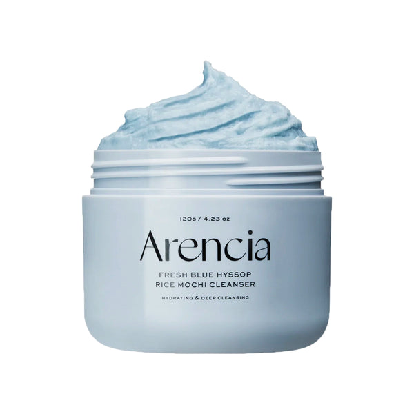 Valomasis produktas su moliu ir izopo ekstraktu Arencia Fresh Blue Hyssop Rice Mochi Cleanser