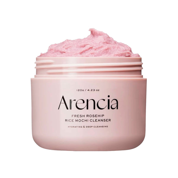 Veido prausiklis su erškėtuogių ir ramunėlių ekstraktais Arencia Fresh Rosehip Rice Mochi Cleanser