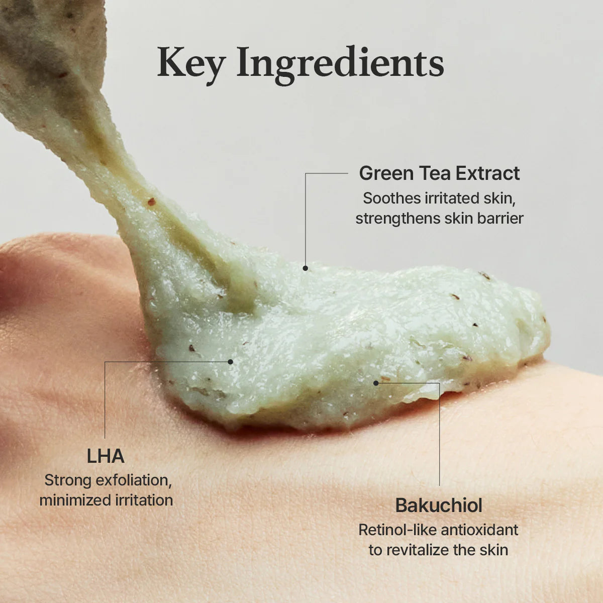 Глубоко очищающая пенка с LHA и зелёным чаем Arencia Green Tea + LHA Deep Pore Rice Cake Cleanser