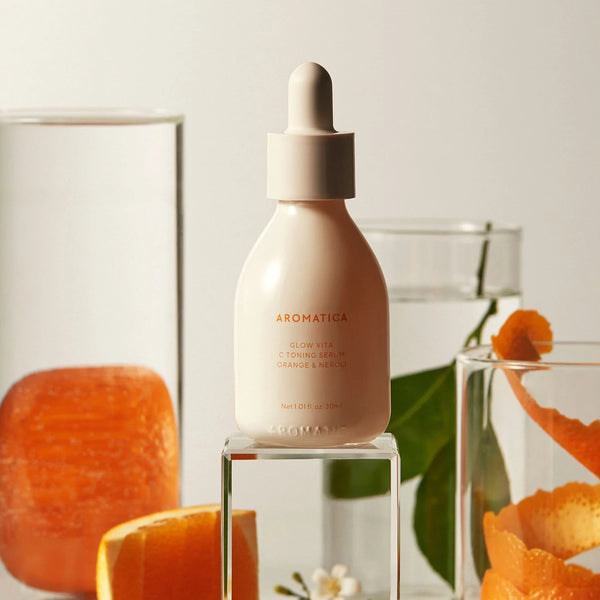 Serumas švytinčiai odai Aromatica Glow Vita C Toning Serum Orange & Neroli