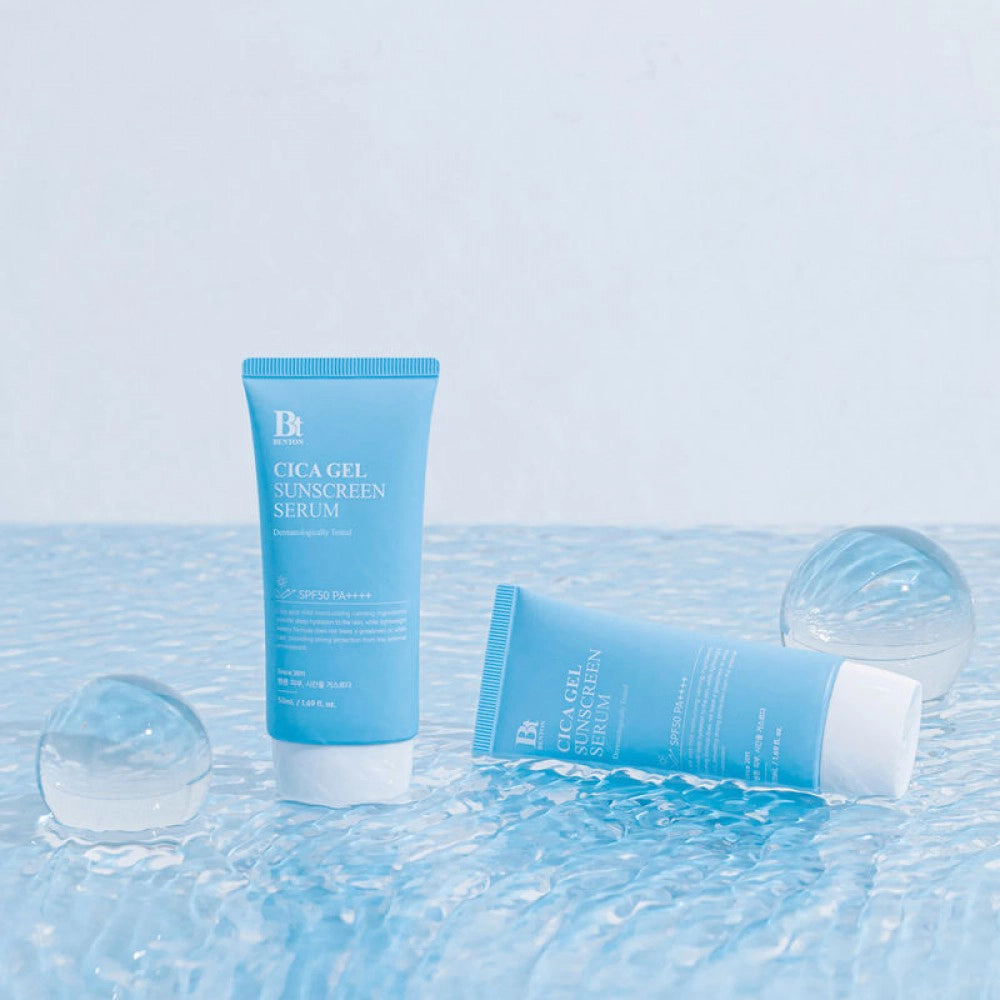 Mitrinošs saules aizsargkrēms-serums Benton CICA Gel Sunscreen Serum SPF50/PA++++