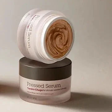 Presēts krēms-serums ar čagas sēņu ekstraktu priekš ādas elastībai Blithe Pressed Serum Tundra Chaga
