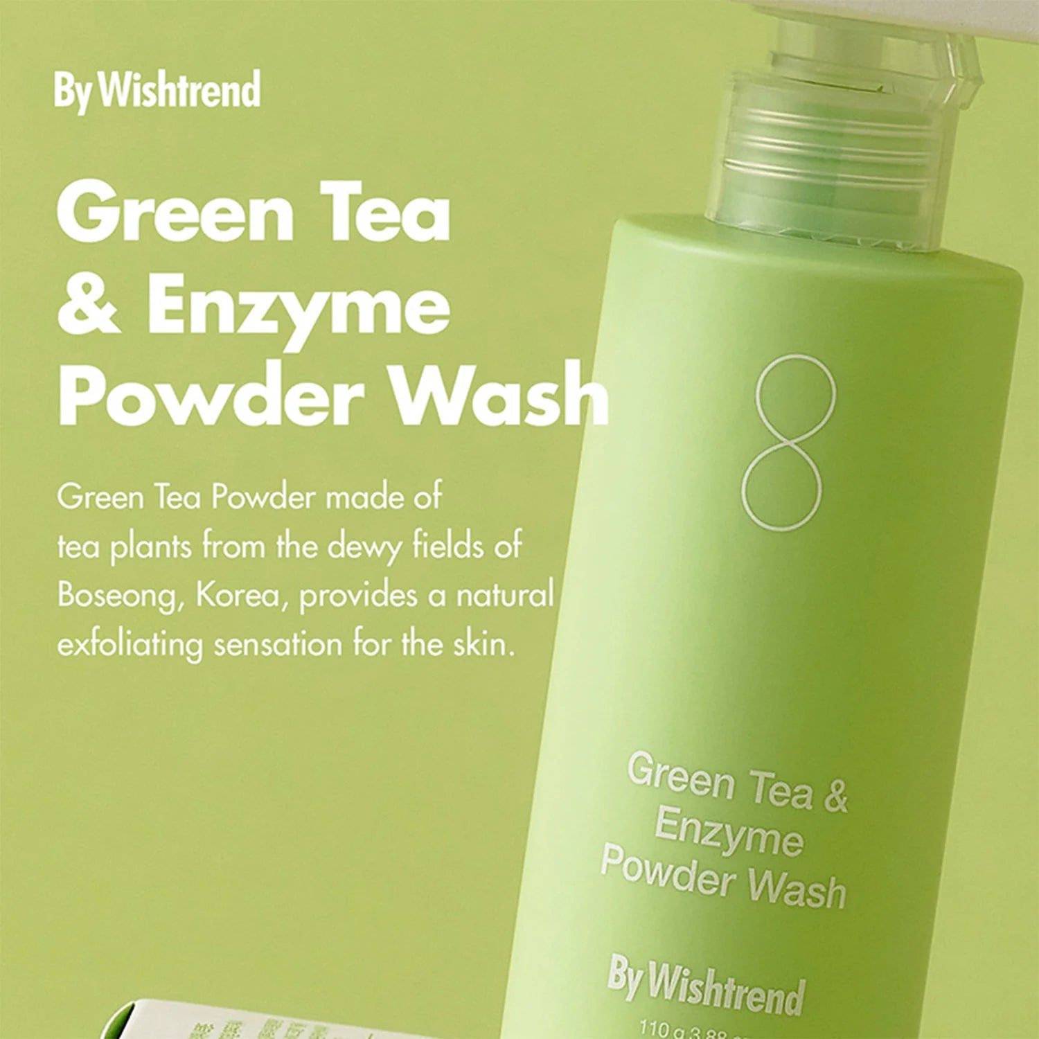 Энзимная пудра для мягкого очищения кожи By Wishtrend Green Tea & Enzyme Powder Wash