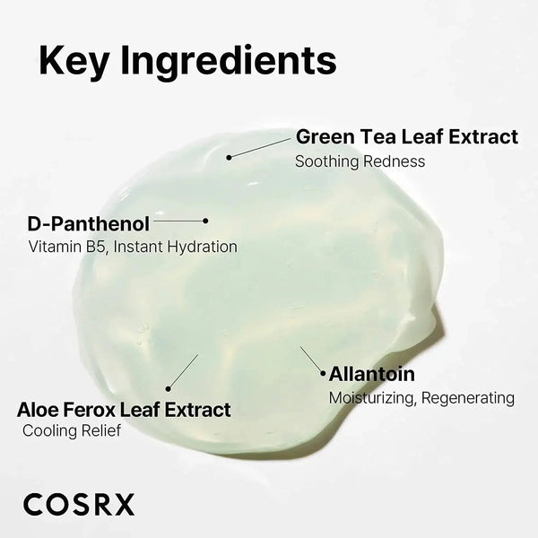 Nomierinošs gelveida krēms ar zaļo tēju COSRX Green Tea Aqua Soothing Gel Cream