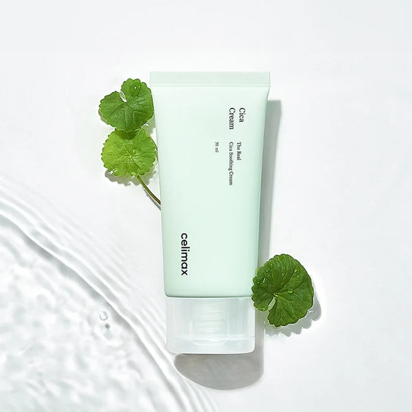 Gaisīgs eļļu nesaturošs krēms ar centellas ekstraktu Celimax The Real Cica Soothing Cream