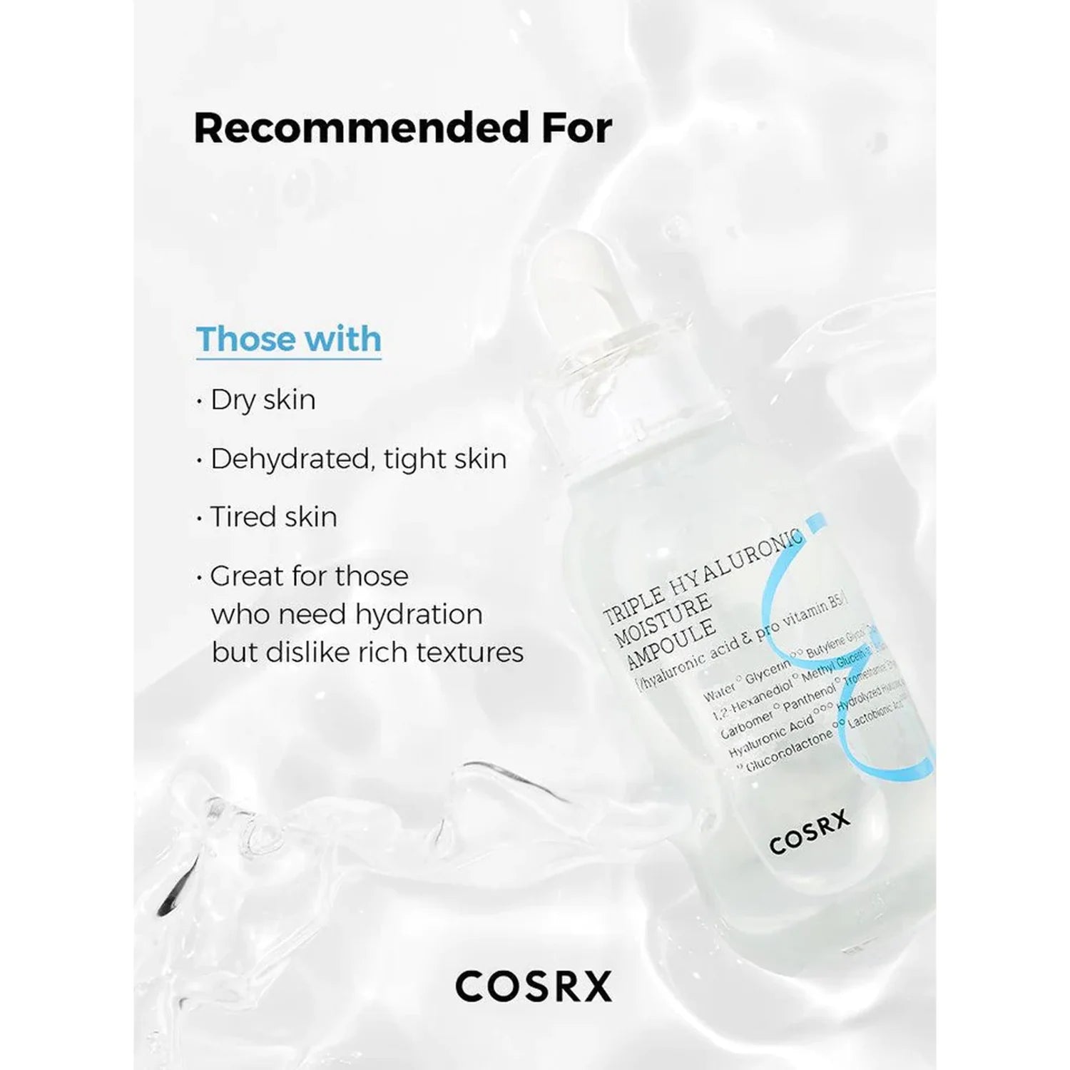 Cosrx Hydrium Triple Hyaluronic Moisture Ampoule