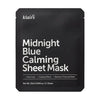 Nomierinoša auduma maska ar atvēsinošu efektu Dear Klairs Midnight Blue Calming Sheet Mask