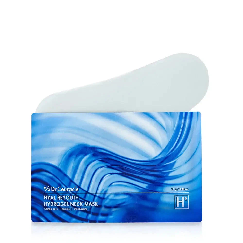 Hidrogela liftinga maska kakla ādai krunciņu novēršanai Dr.Ceuracle Hyal Reyouth Hydrogel Neck Mask