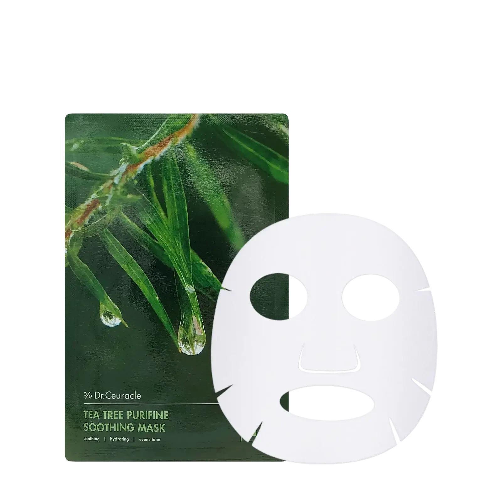 Auduma maska sejai ar tējas koka ekstraktu Dr.Ceuracle Tea Tree Purifine Soothing Mask