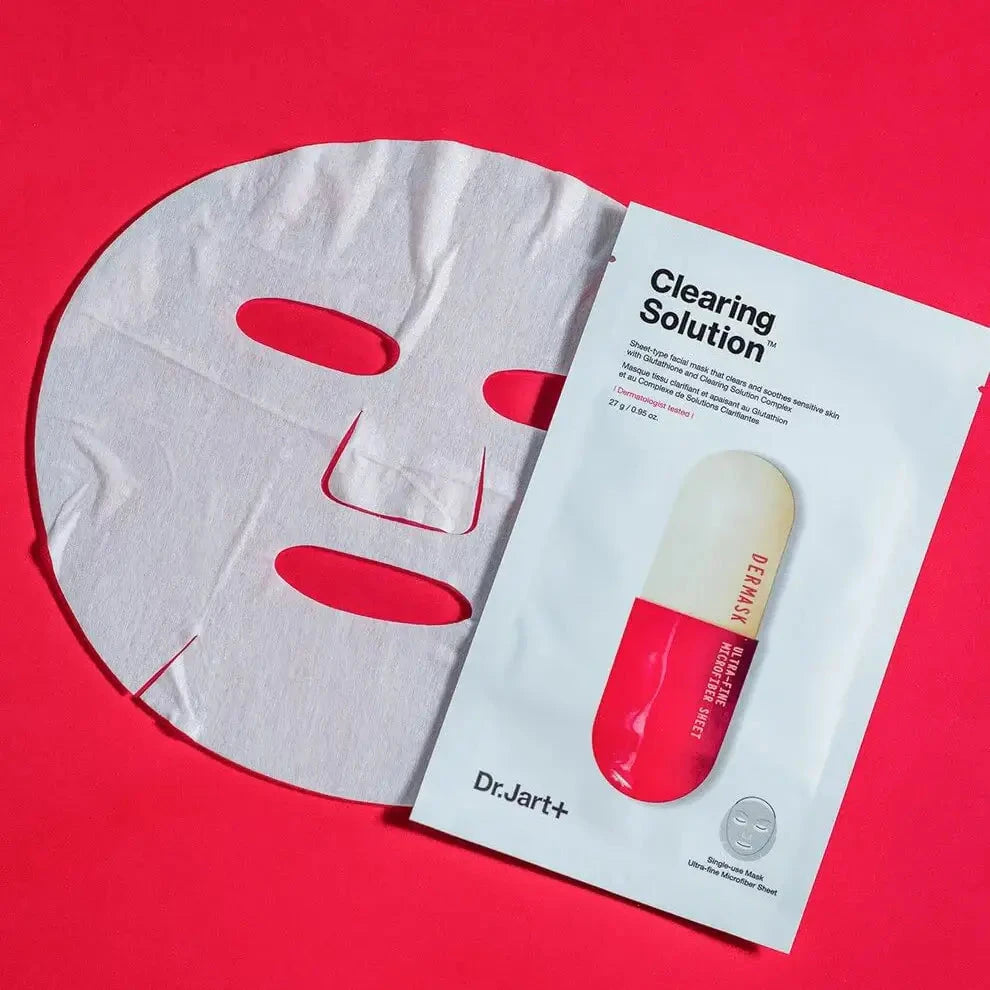Attīroša auduma maska problemātiskai ādai Dr. Jart+ Clearing Solution