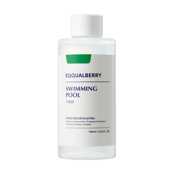 Drėkinantis šveičiamasis tonikas odos spindesiui EQQUALBERRY Daily Peeling Swimming Pool Toner