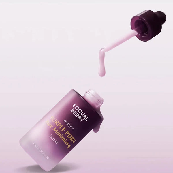 Poras siaurinantis ir odą atstatantis serumas EQQUALBERRY Purple PDRN Pore Minimizing Serum