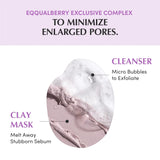Очищающее поры средство для умывания лица EQQUALBERRY Purple Rice Pore Purifying Pack Cleanser