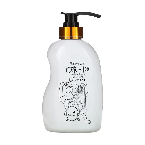 Šampūns priekš matiem ar kologēnu Elizavecca CER-100 Collagen Coating Hair Muscle Shampoo