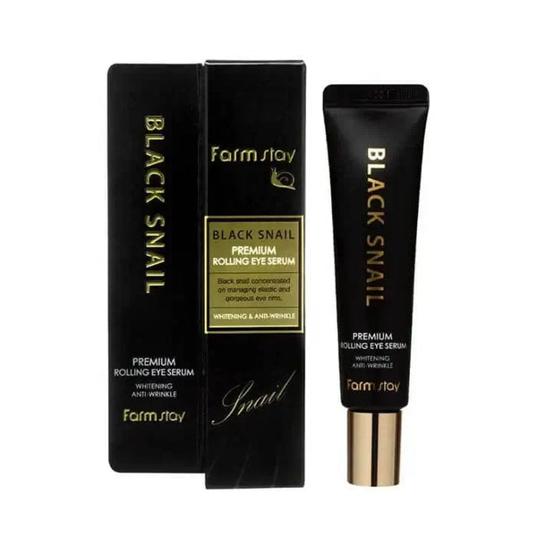 Anti-novecošanās serums ādai ap acīm FarmStay Black Snail Premium Rolling Eye Serum