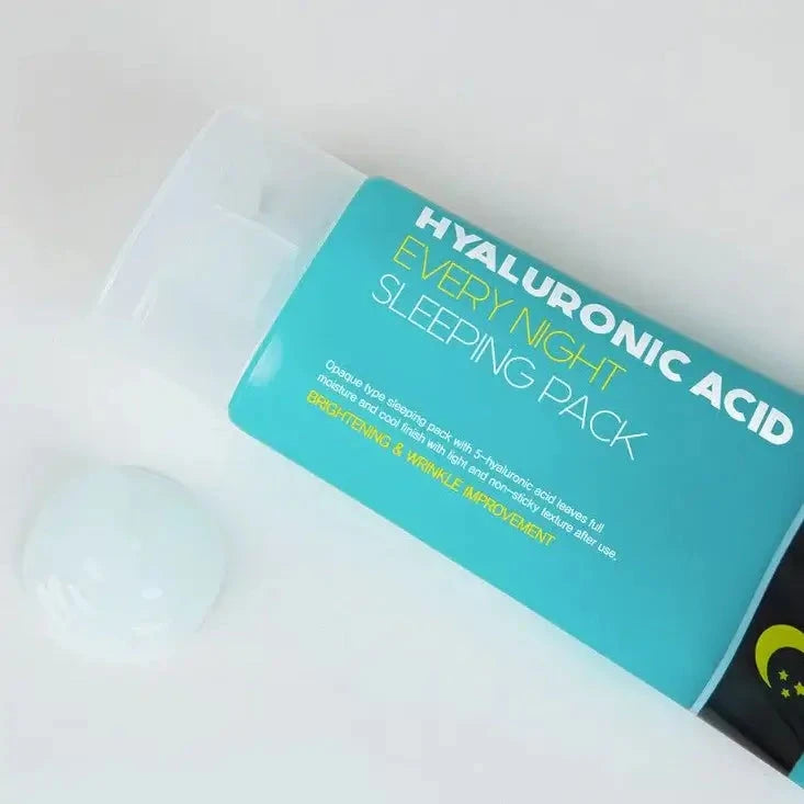 Mitrinoša nakts maska ar hialuronskābi FarmStay Hyaluronic Acid Every Night Sleeping Pack