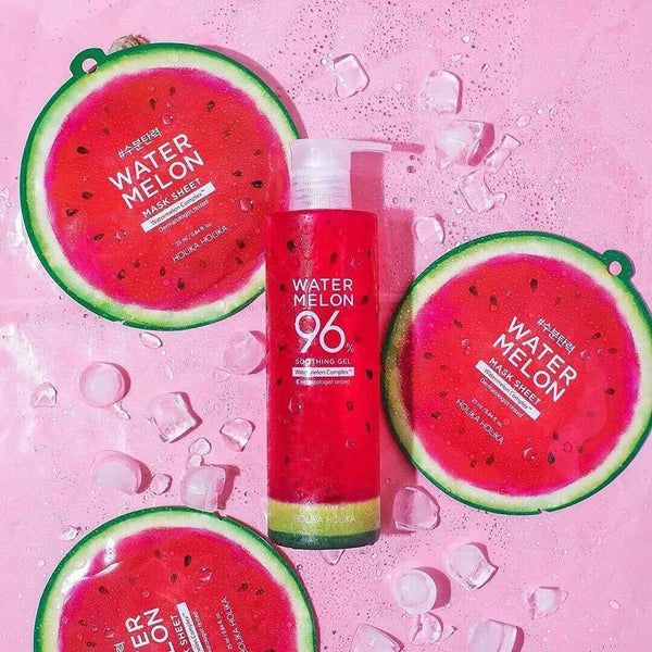Nomierinošs gels ar arbūzu HOLIKA HOLIKA Water Melon 96% Soothing Gel