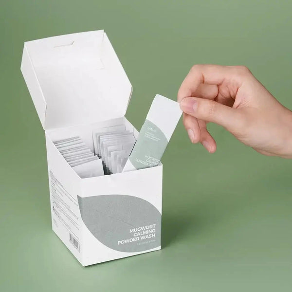 Ādu nomierinošs enzīmu pūderis ar vībotni IsNtree Mugwort Calming Powder Wash