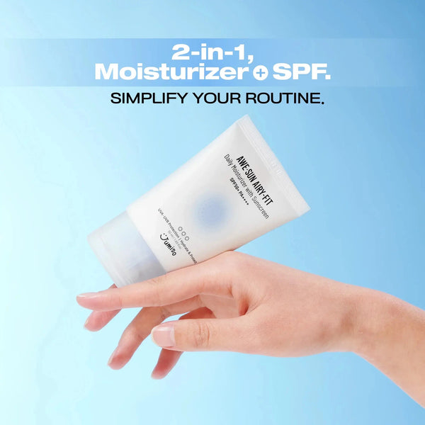 Ikdienas mitrināšana ar saules aizsardzības efektu Jumiso Awe-Sun Airy-fit Daily Moisturizer with Sunscreen SPF