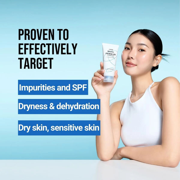 Švelnios drėkinančios veido prausimosi putos Jumiso Waterfull Hyaluronic Acid Cleansing Foam