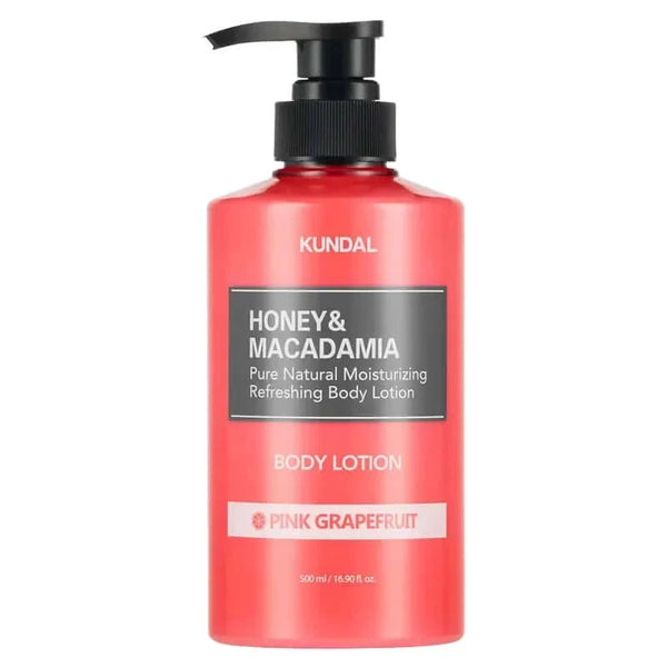 KUNDAL Honey & Macadamia Body Lotion Pink Grapefruit - Ķermeņa Losjons ar Rozā Greipfrūta Aromātu