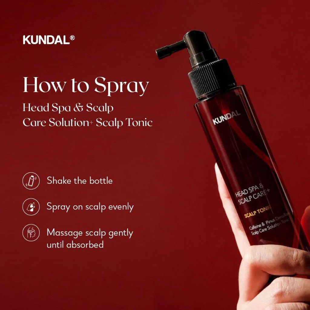 Toniks galvas ādai ar kofeīnu KUNDAL Head Spa & Scalp Care Scalp Tonic