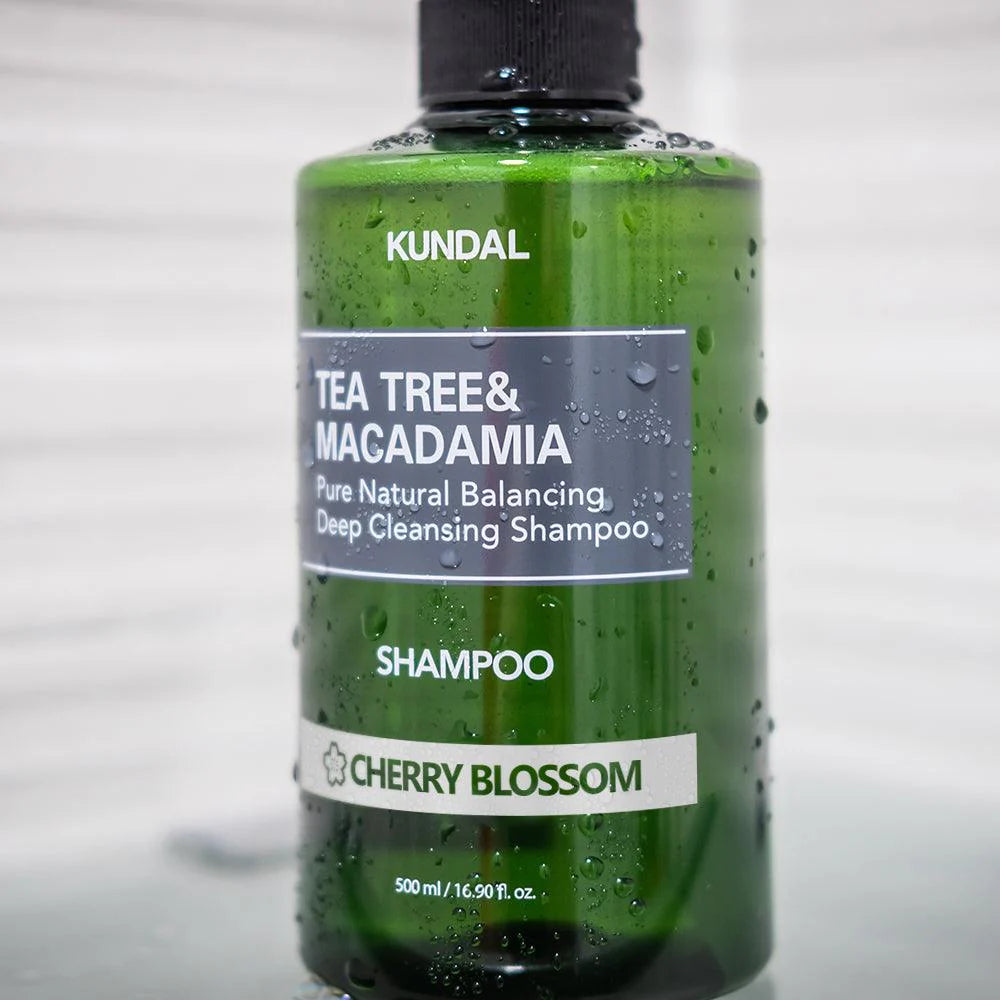 Глубоко очищающий шампунь Kundal Tea Tree & Macadamia Deep Cleansing Shampoo Cherry Blossom