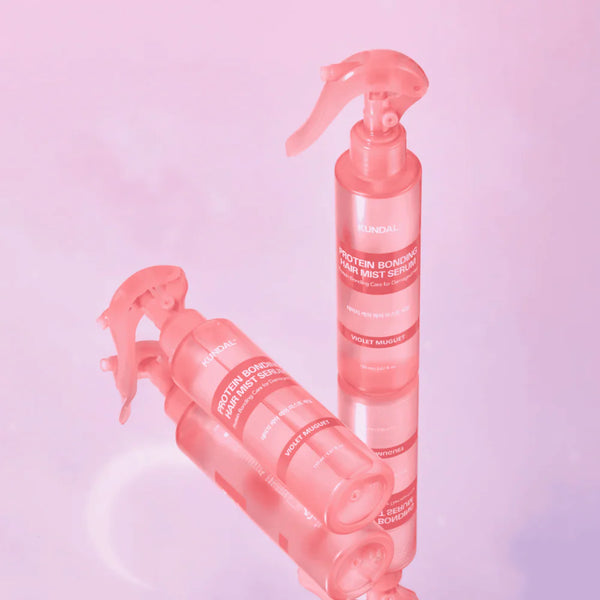 Atkuriamasis plaukų purškiklis Kundal Protein Bonding Hair Mist Serum Violet Muguet