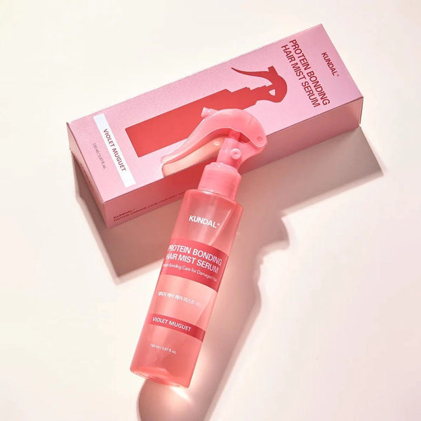 Atkuriamasis plaukų purškiklis Kundal Protein Bonding Hair Mist Serum Violet Muguet