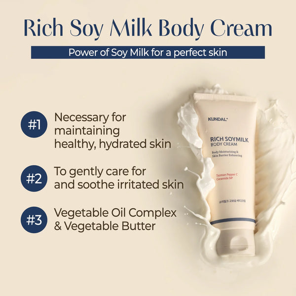 Kundal Rich Soymilk Body Cream Mellow Vanilla
