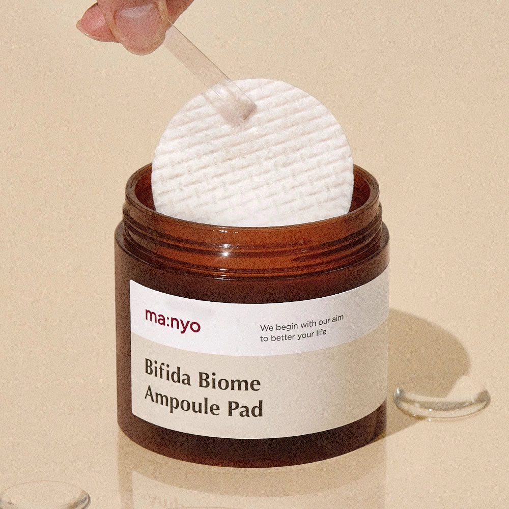 Mitrinoši spilventiņi ar bifido kompleksu Manyo Bifida Biome Ampoule Pad