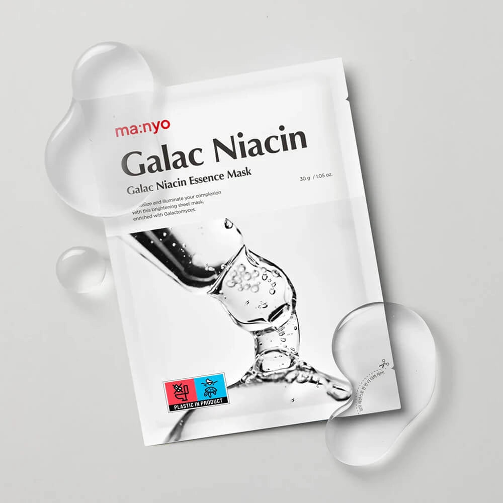 Осветляющая маска с ниацинамидом Manyo Galac Niacin Essence Mask