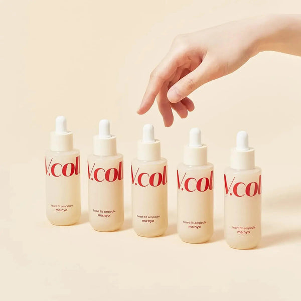 Nostiprinoša ampula ar sastāvā iekļautu augu izcelsmes kolagēnu Manyo VCollagen Heart Fit Ampoule
