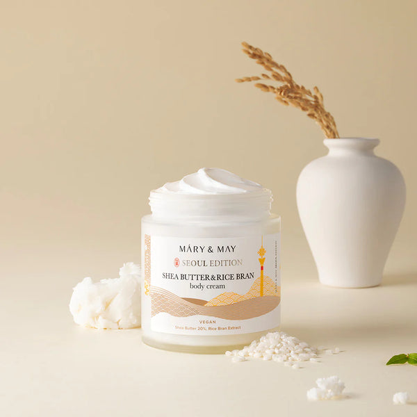 Intensīvi mitrinošs krēms ķermenim Mary&May Shea Butter & Rice Bran Body Cream
